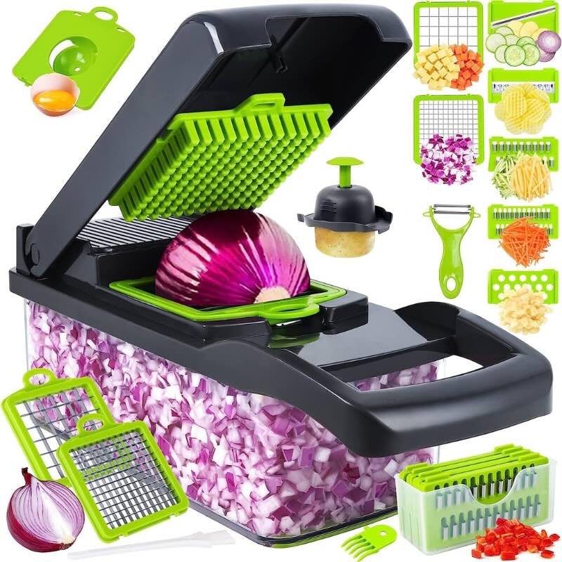 14-in-1 Mandoline Slicer & Vegetable Chopper | Multifunction Kitchen Cutter 🔪